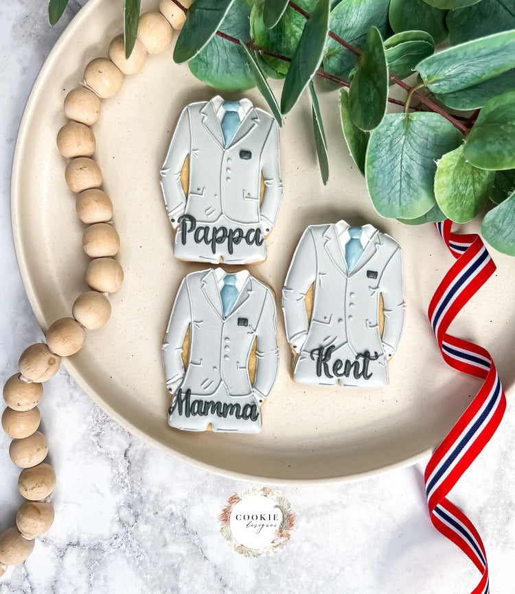 konfirmasjon bordkort kjeks cookies kake