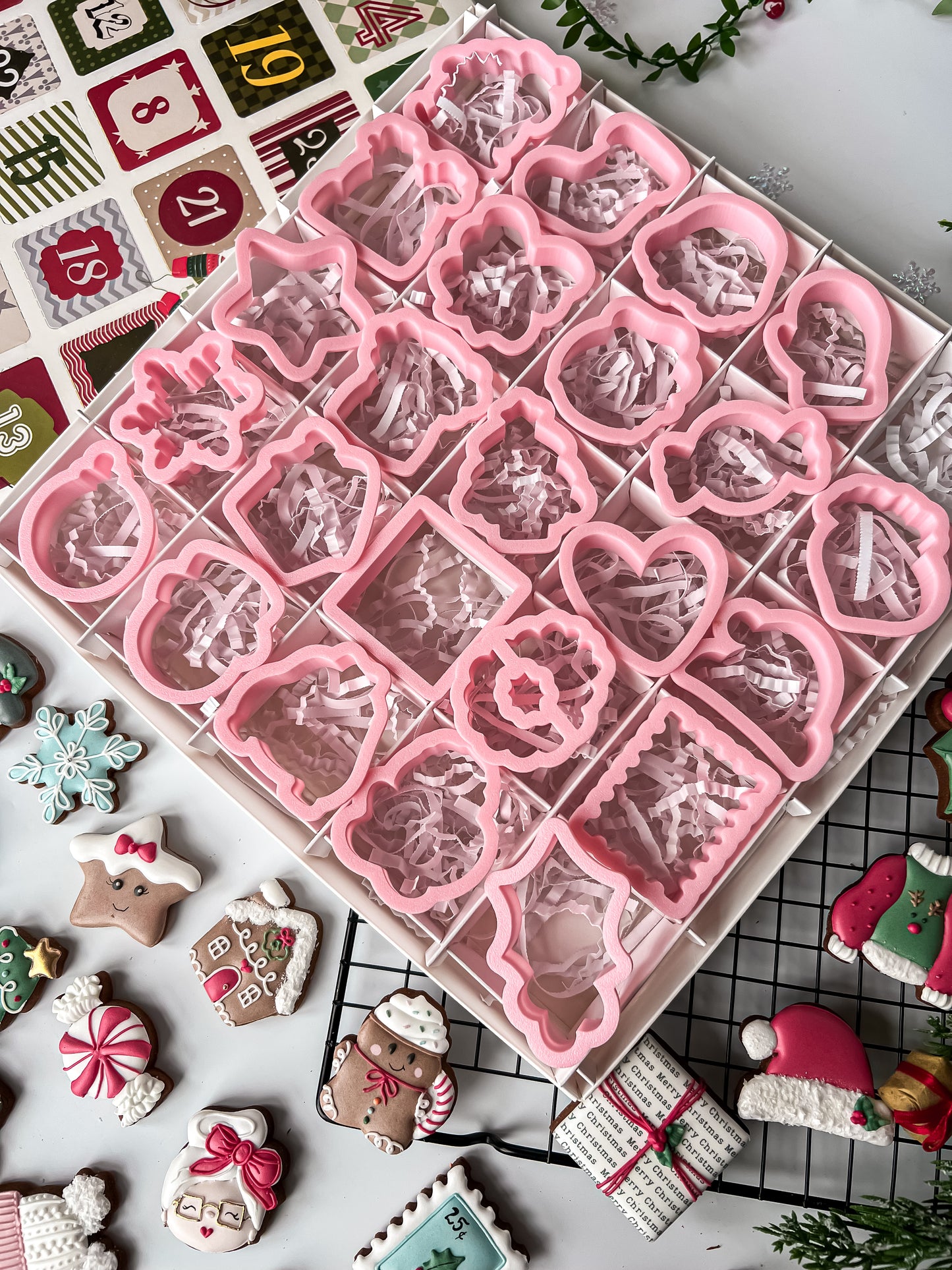 Utstikkere Adventskalender 24 stk