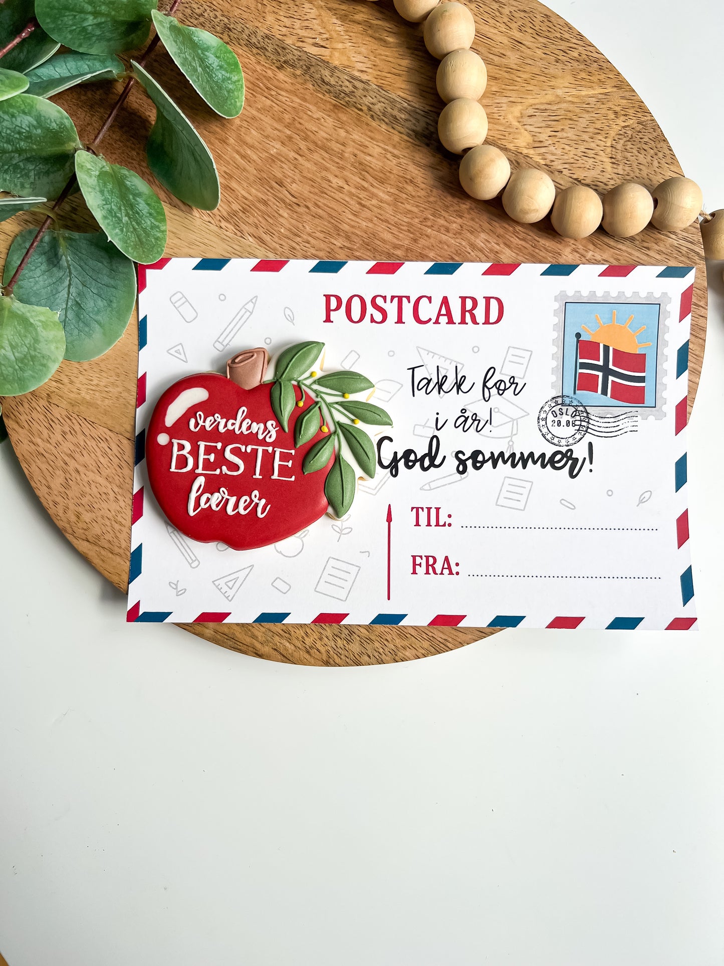 Eple Verdens beste lærer Kjeks