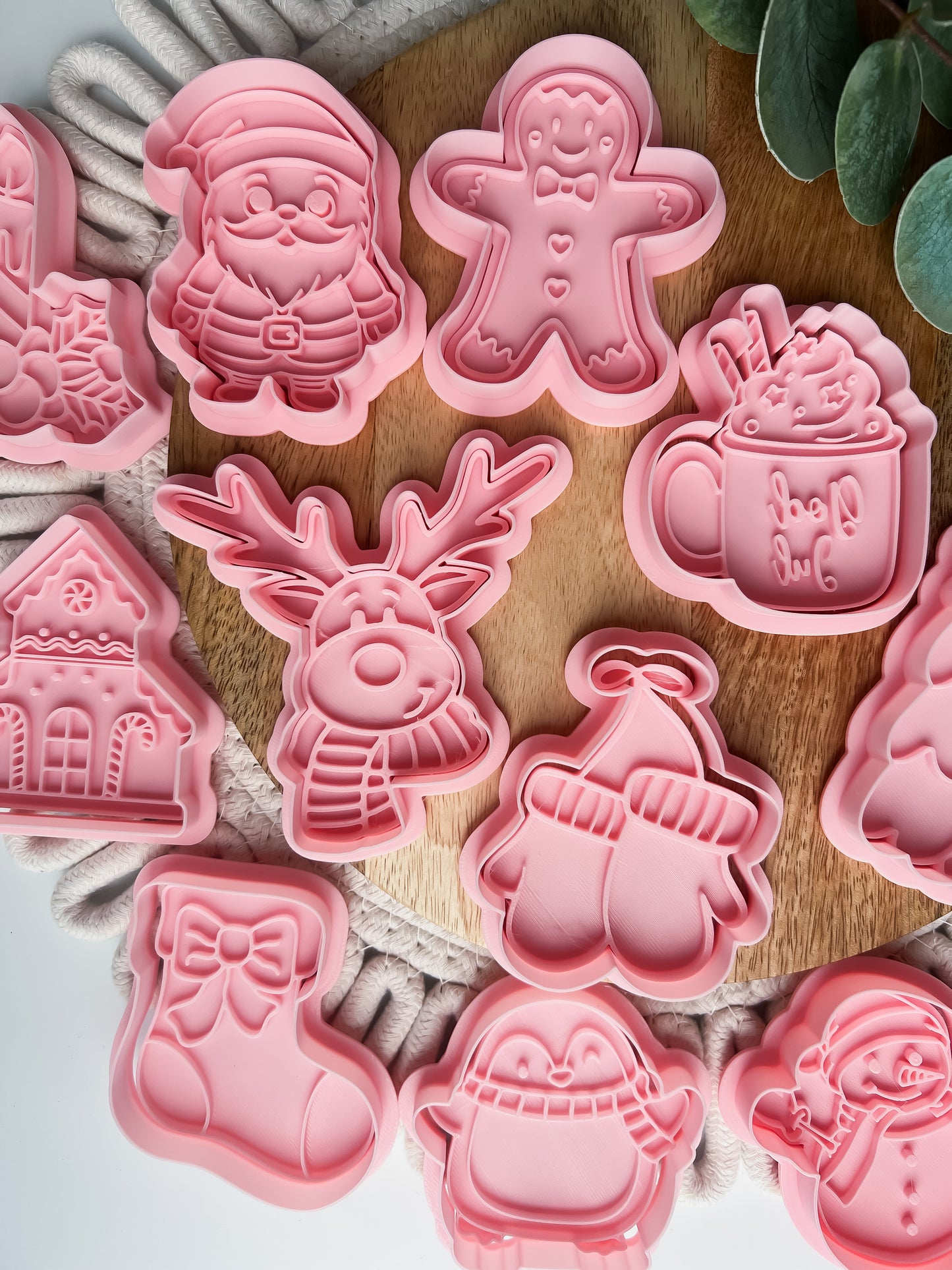 Julesokk Stempel + Utstikker - Utstikkersett