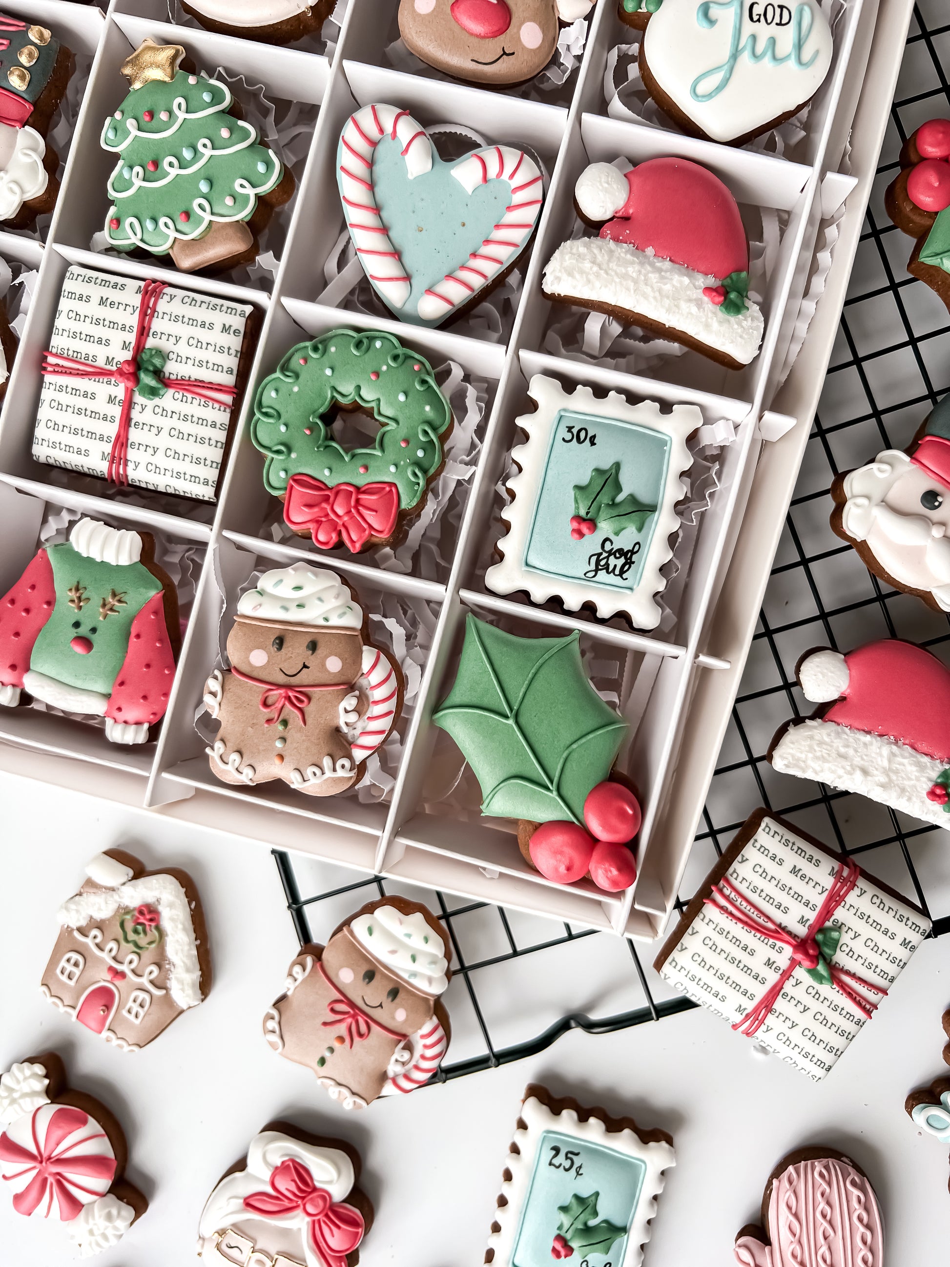 cookie calendar, gingerbread calendar, Christmas calendar, advent calendar, Christmas cookies, handmade, decorated, icing