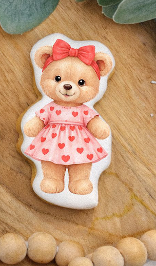 Valentineskjeks Teddy Bear Jente & Gutt