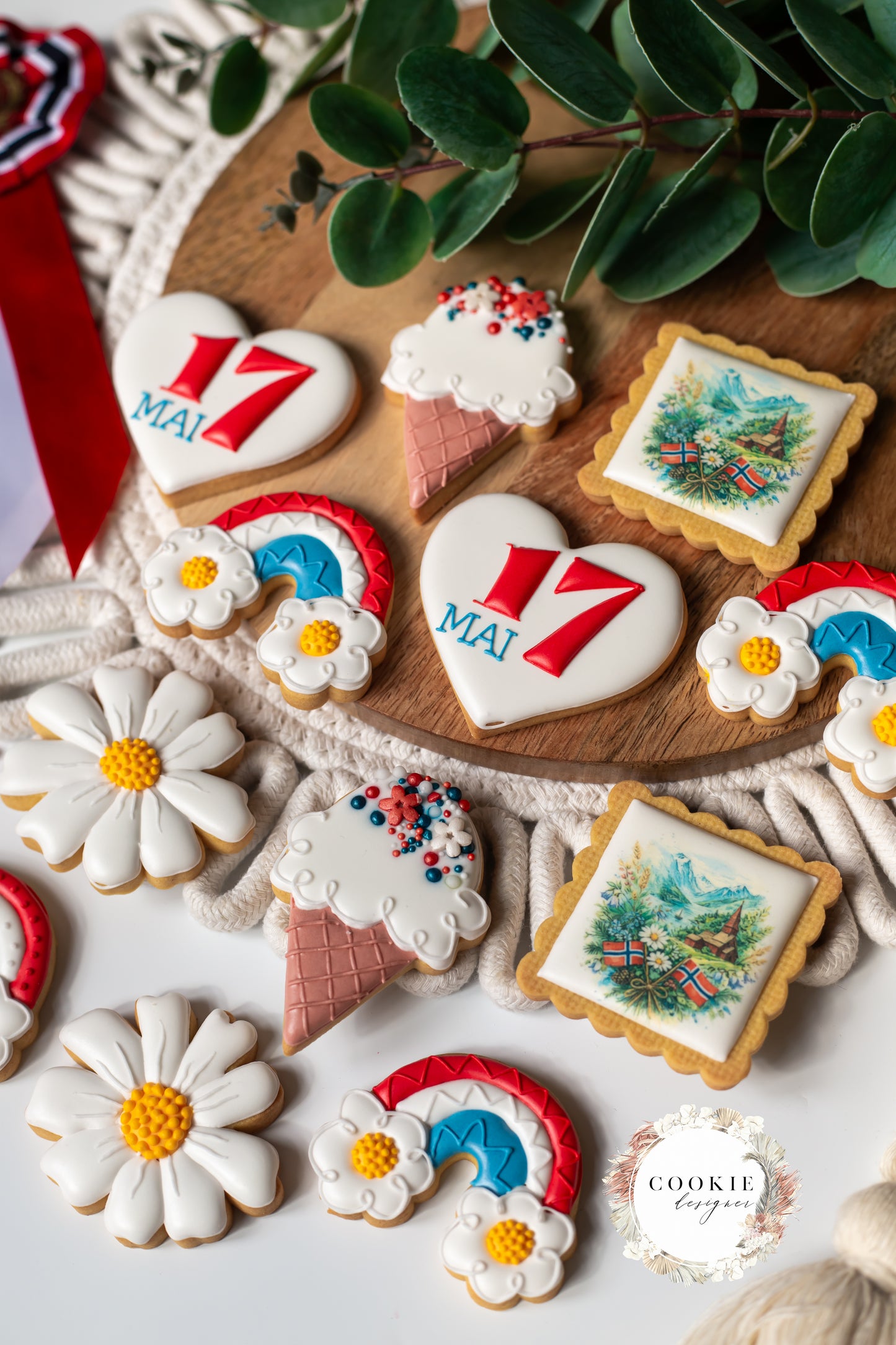 17. mai cookie - regnbue