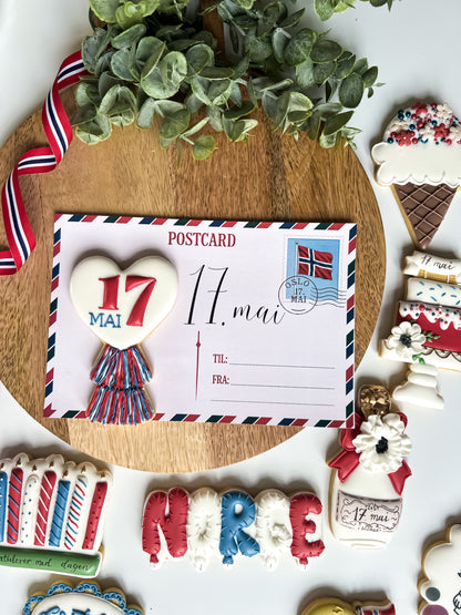 17 mai postcard kort kjeks cookie oslo