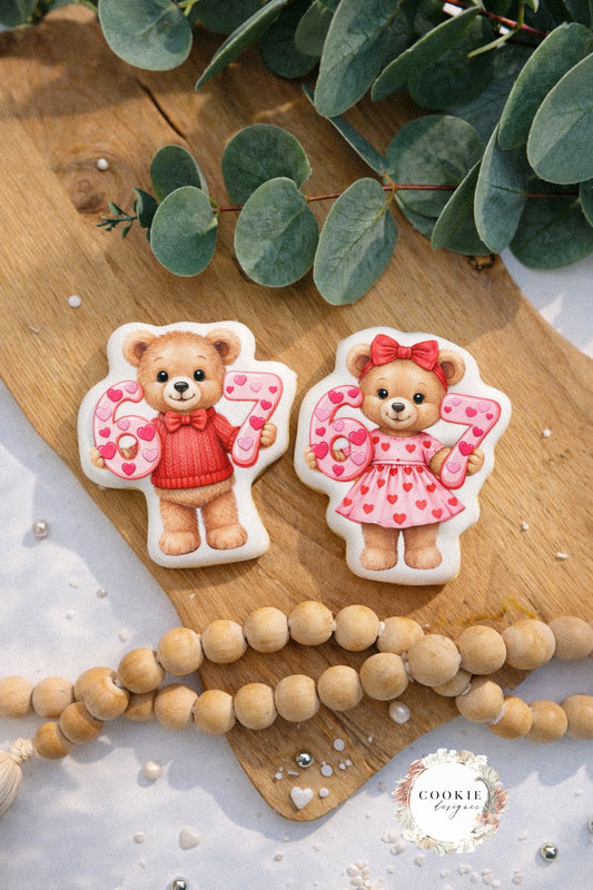 Valentineskjeks Teddy Bears 6-7