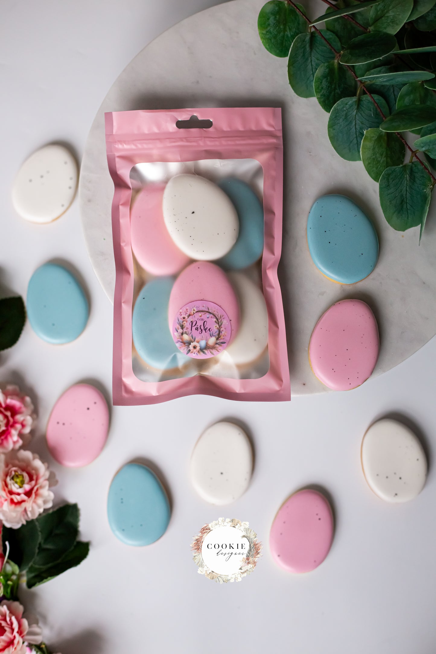 Påskekjeks  - 8 stk påskeegg cookies
