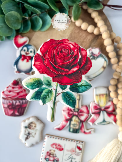 Valentineskjeks Rose nr 2