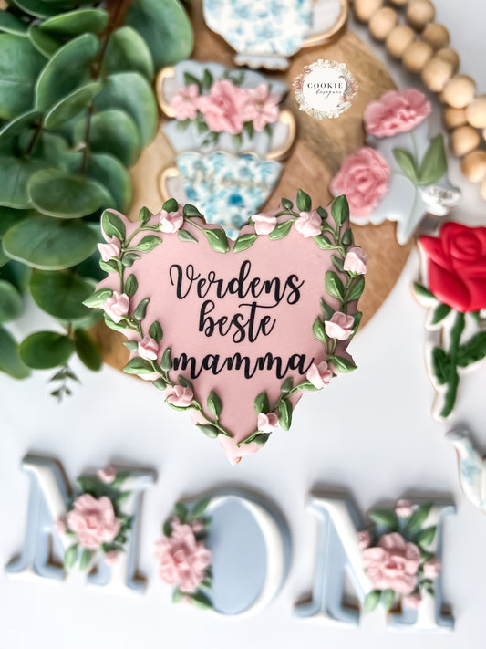 Morsdags kjeks Hjerte Verdens beste Mamma