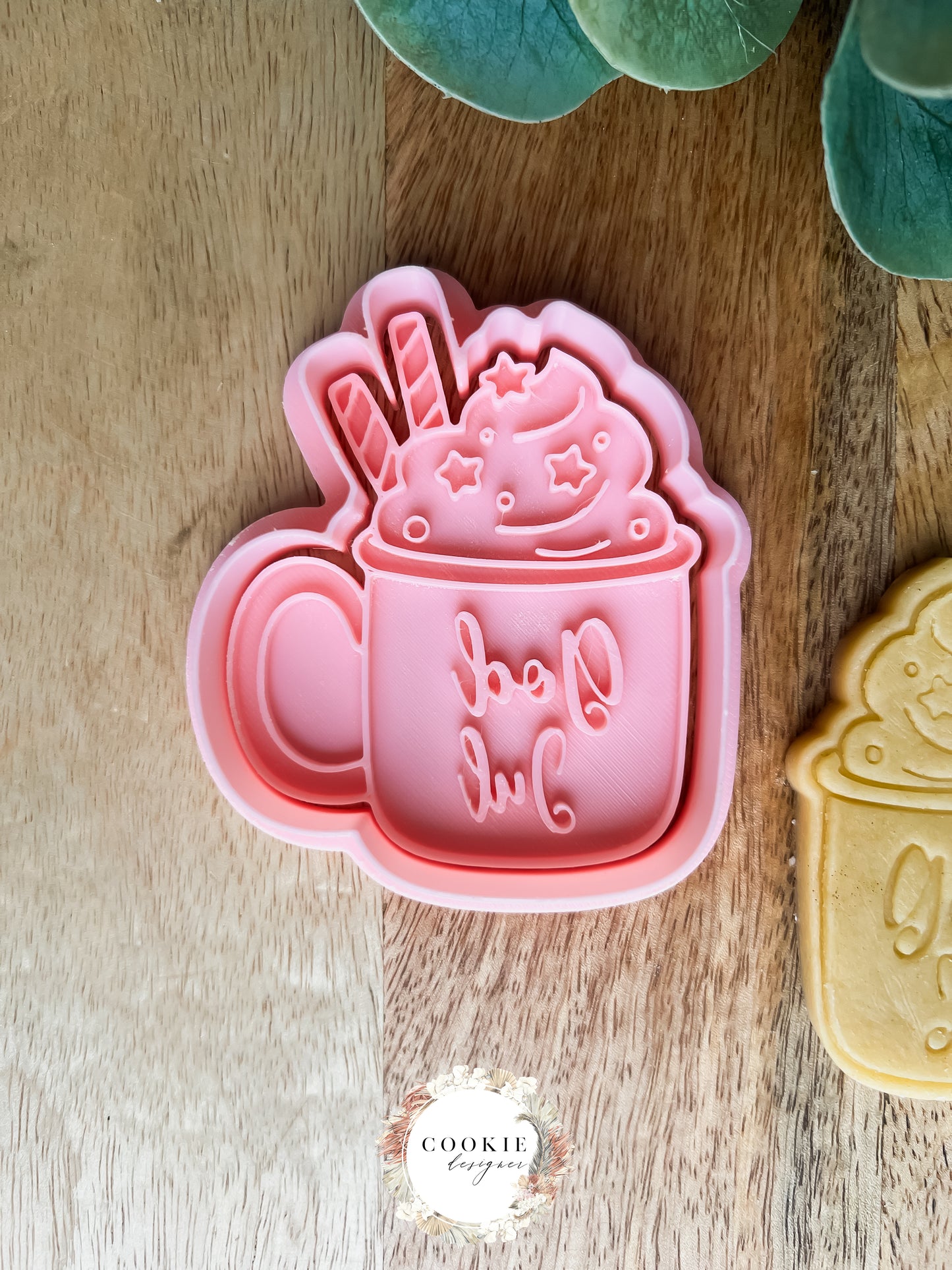 Kopp GOD JUL Stempel + Utstikker - Utstikkersett