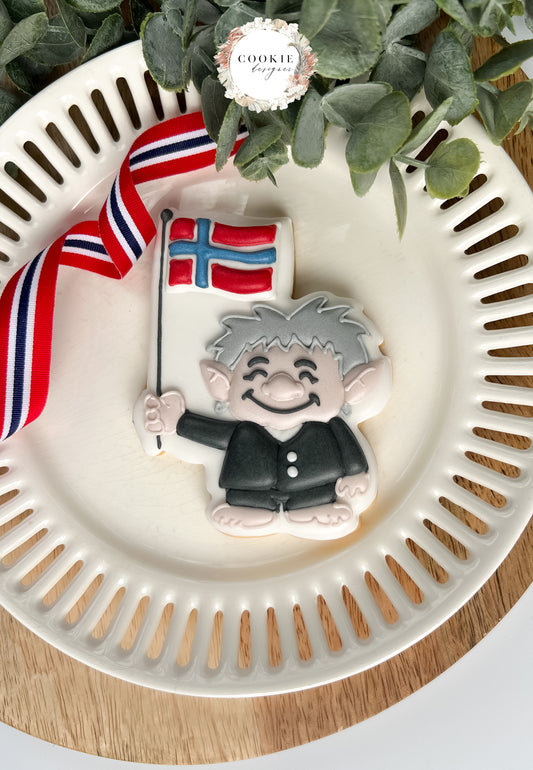 Utstikker Troll med flagg 17.Mai