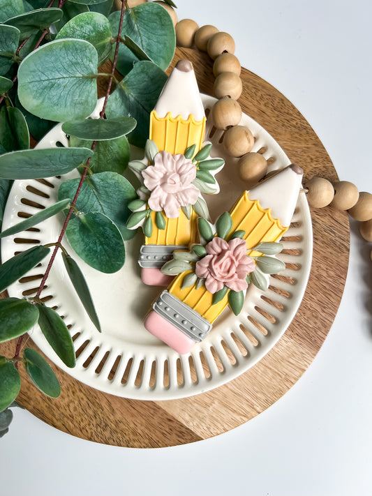 Blyant med blomster Kjeks