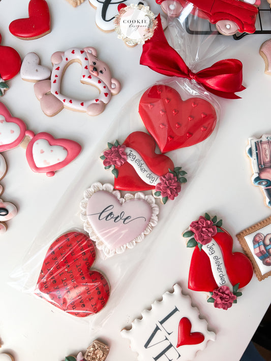 Valentines cookies kjeks gave 