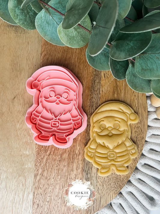 Julenissen Stempel + Utstikker - Utstikkersett