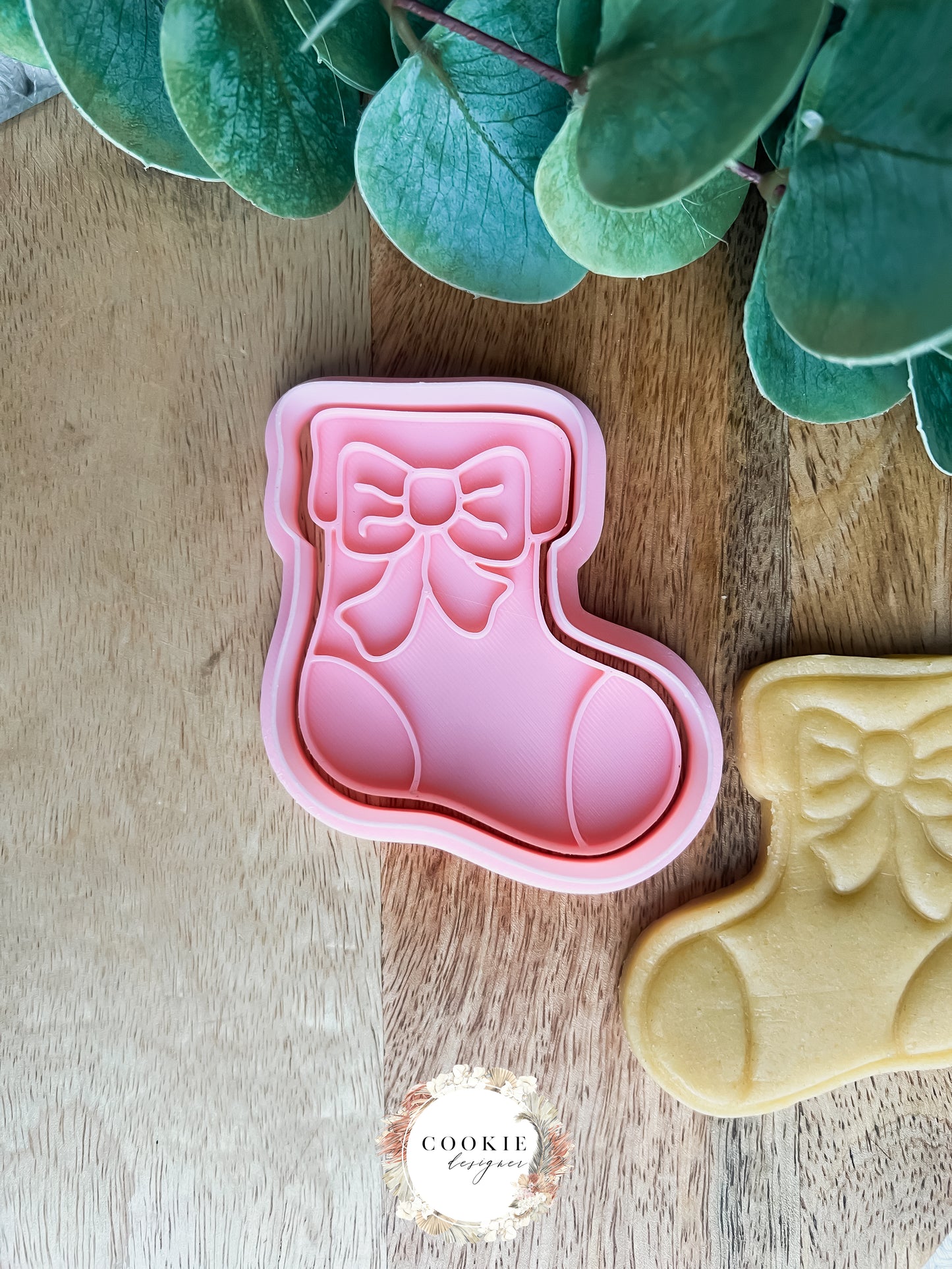 Julesokk Stempel + Utstikker - Utstikkersett