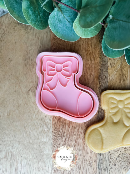 Julesokk Stempel + Utstikker - Utstikkersett