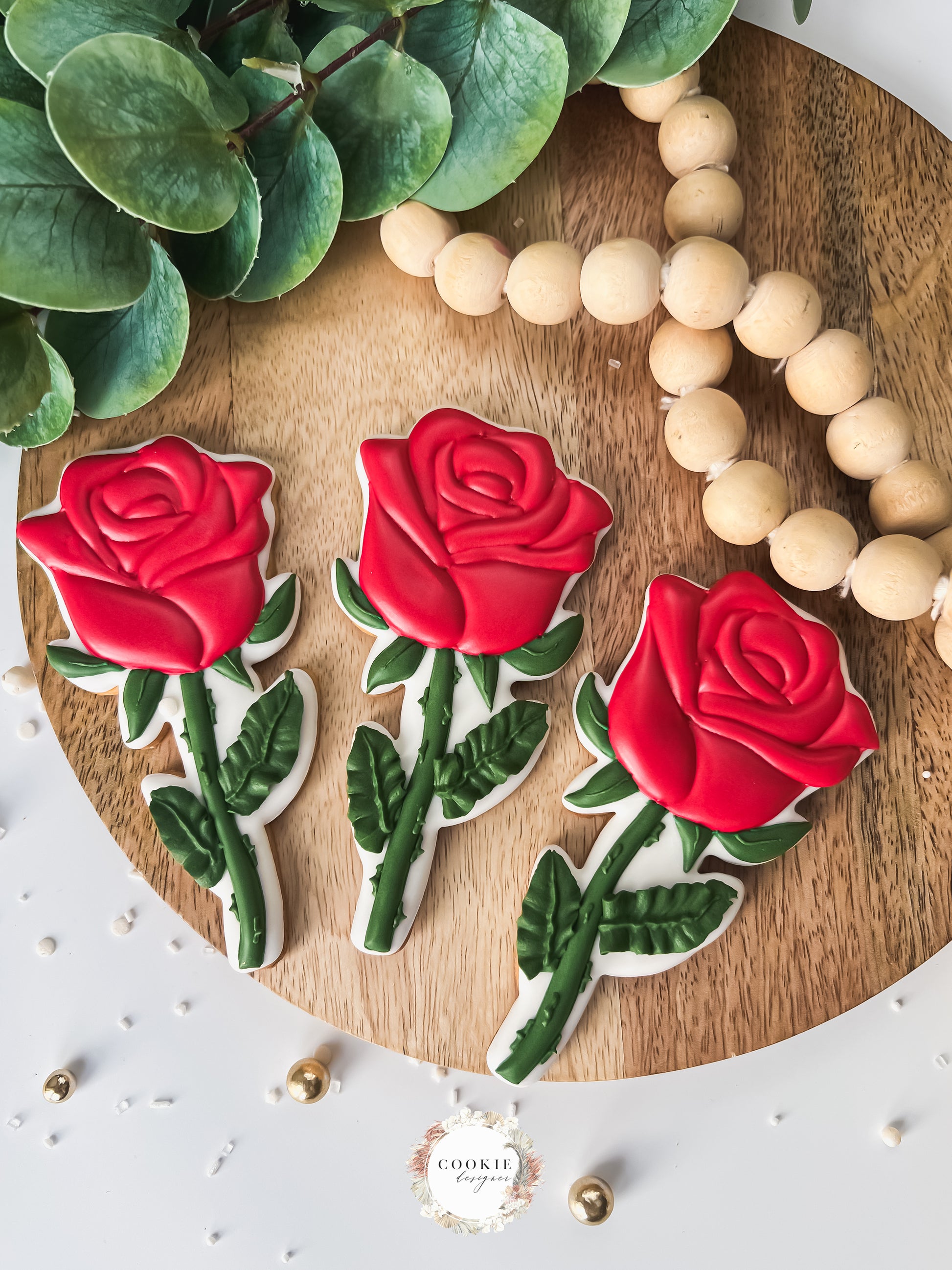 red rose til henne valentinsdag