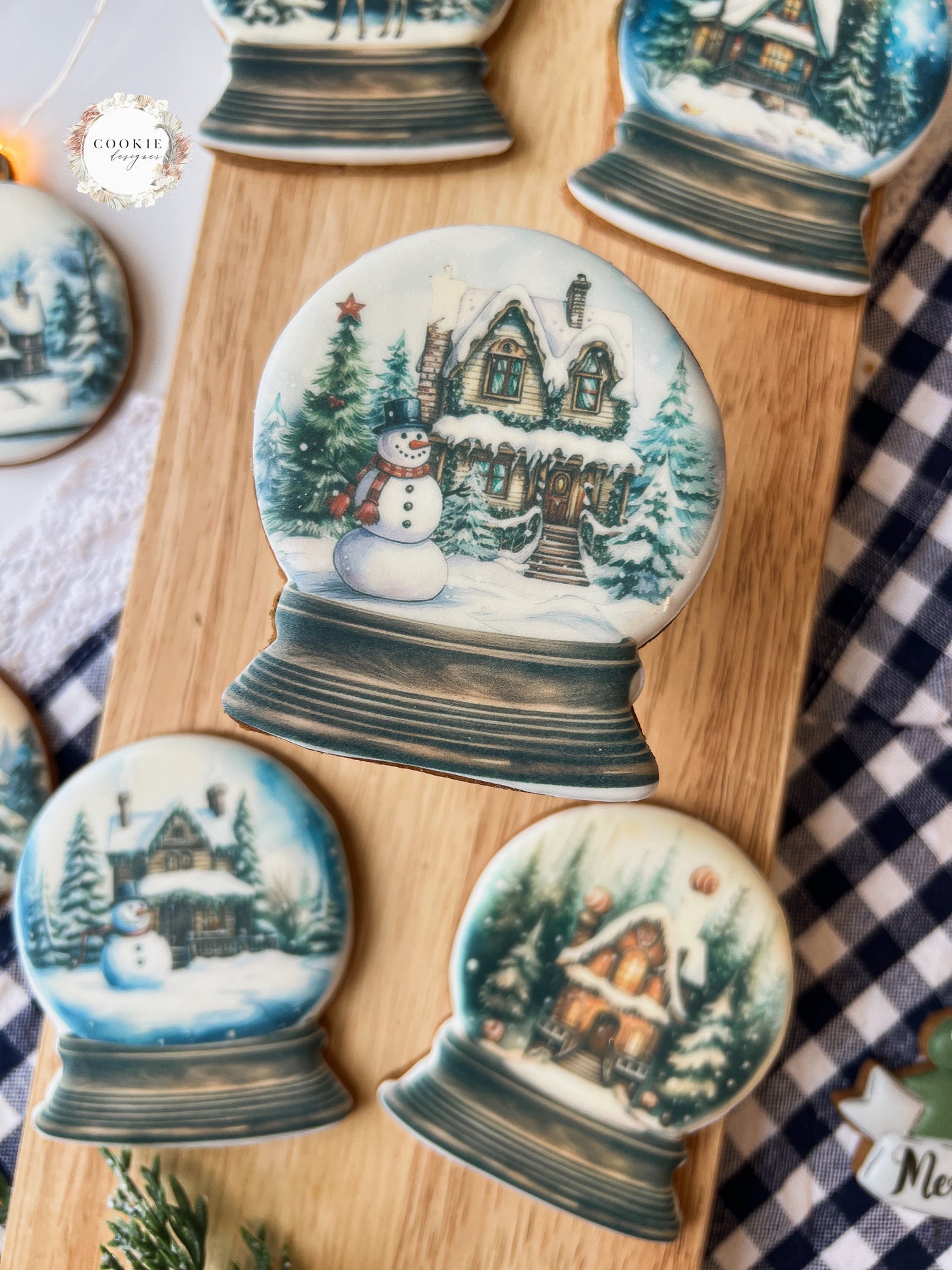 Julekjeks Snøkule med snømann nr 2