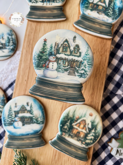 Julekjeks Snøkule med snømann nr 2