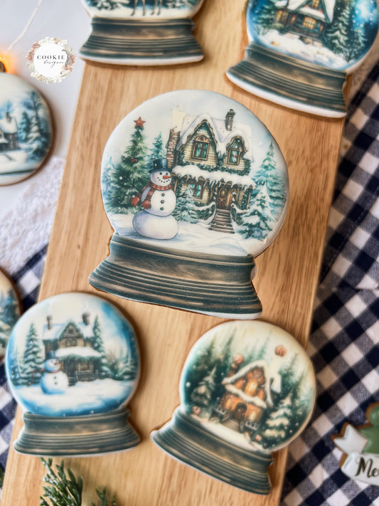 Julekjeks Snøkule med snømann nr 2