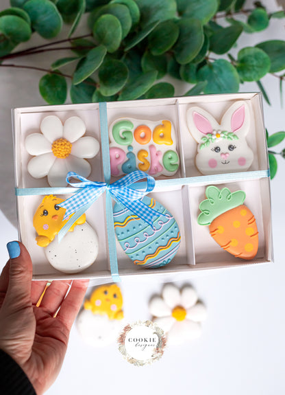 god påske gave sett kjeks cookies småkaker kanin påskeegg