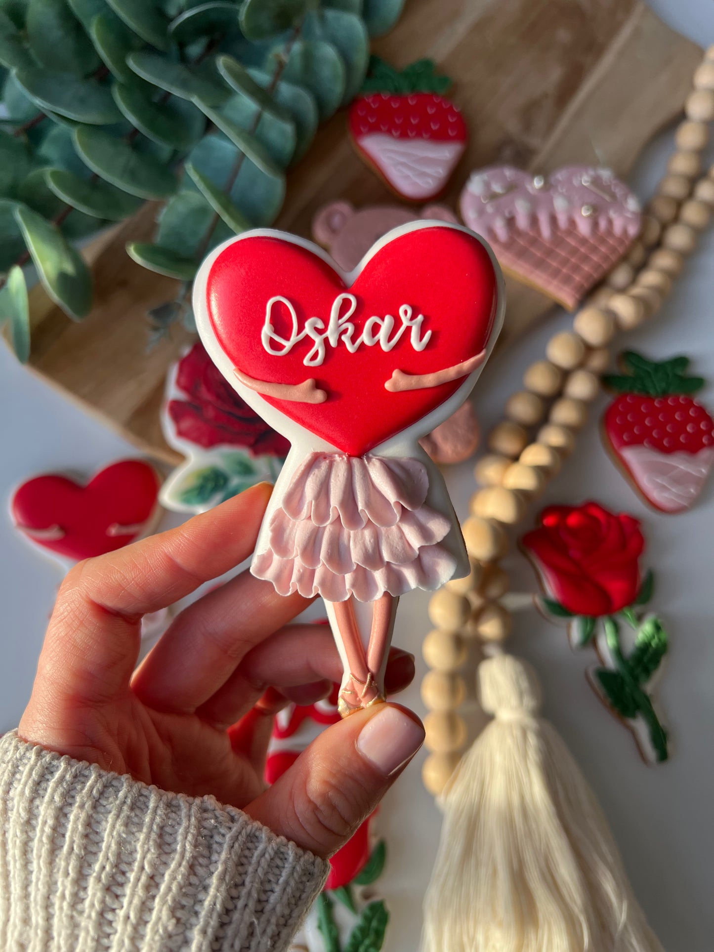 Valentineskjeks Jente med hjerte