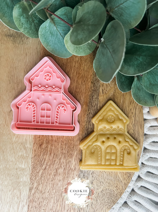 Julehus Stempel + Utstikker - Utstikkersett