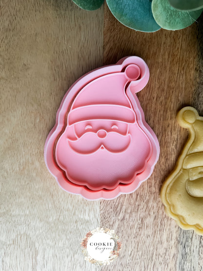 Julenissen Stempel + Utstikker - Utstikkersett