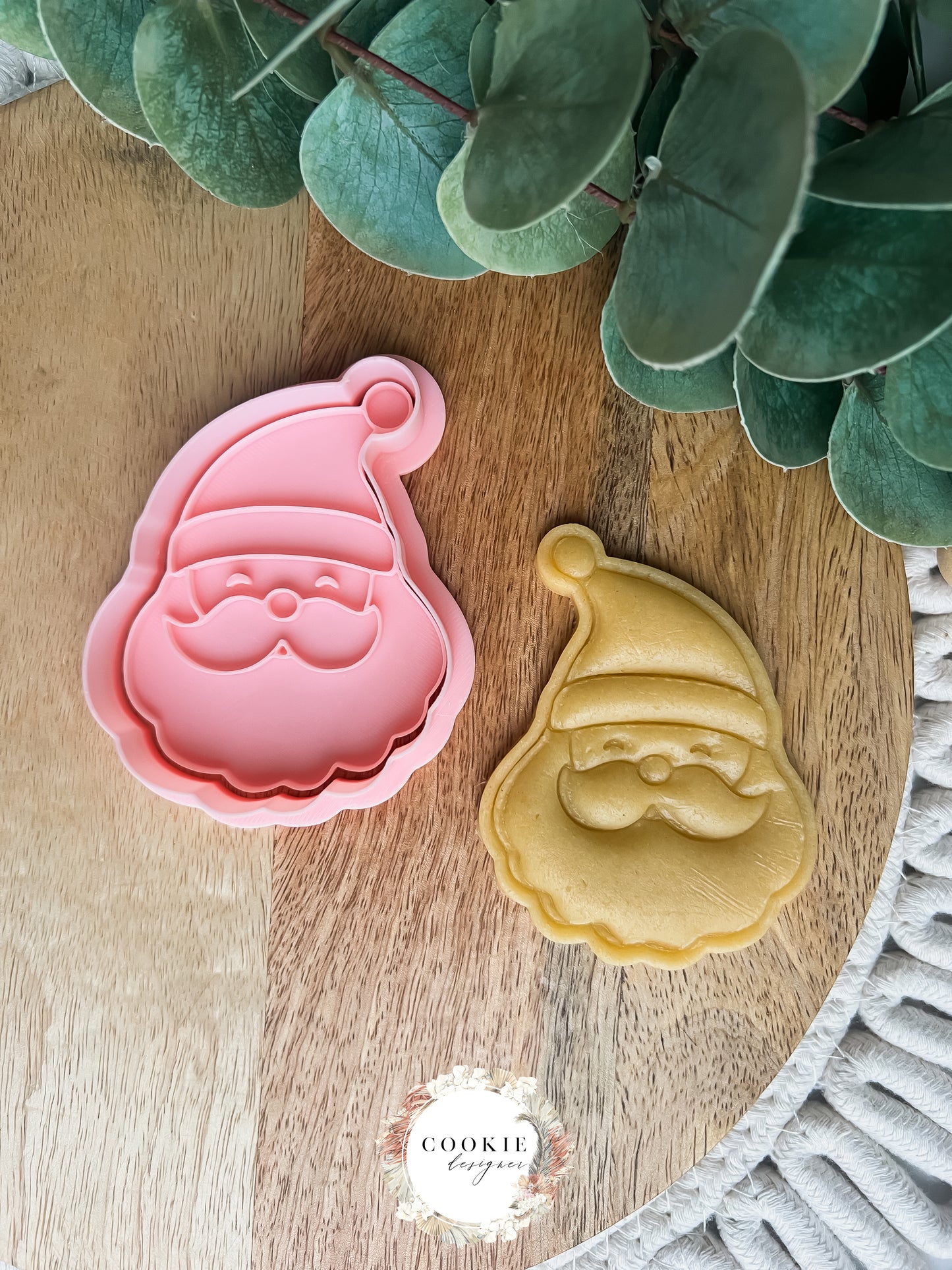 Julenissen Stempel + Utstikker - Utstikkersett