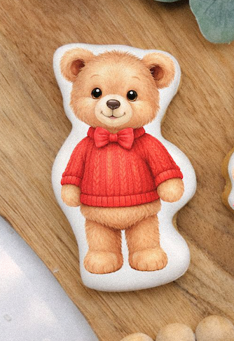 Valentineskjeks Teddy Bear Jente & Gutt